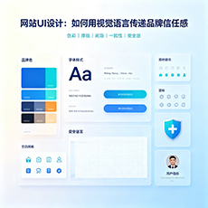 石碣建站-网站UI设计：如何用视觉语言传递品牌信任感
